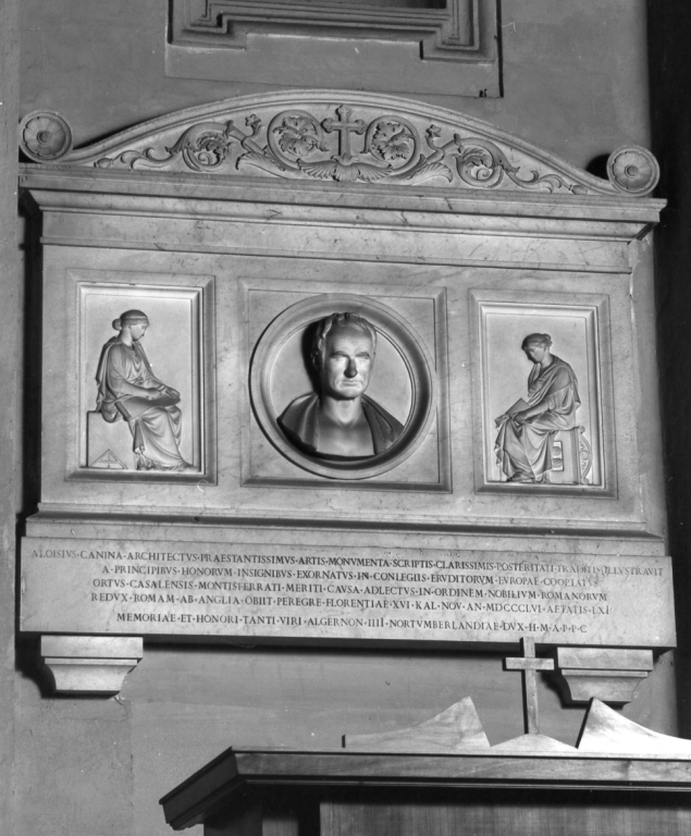 monumento funebre di Tenerani Pietro - ambito italiano (sec. XIX)