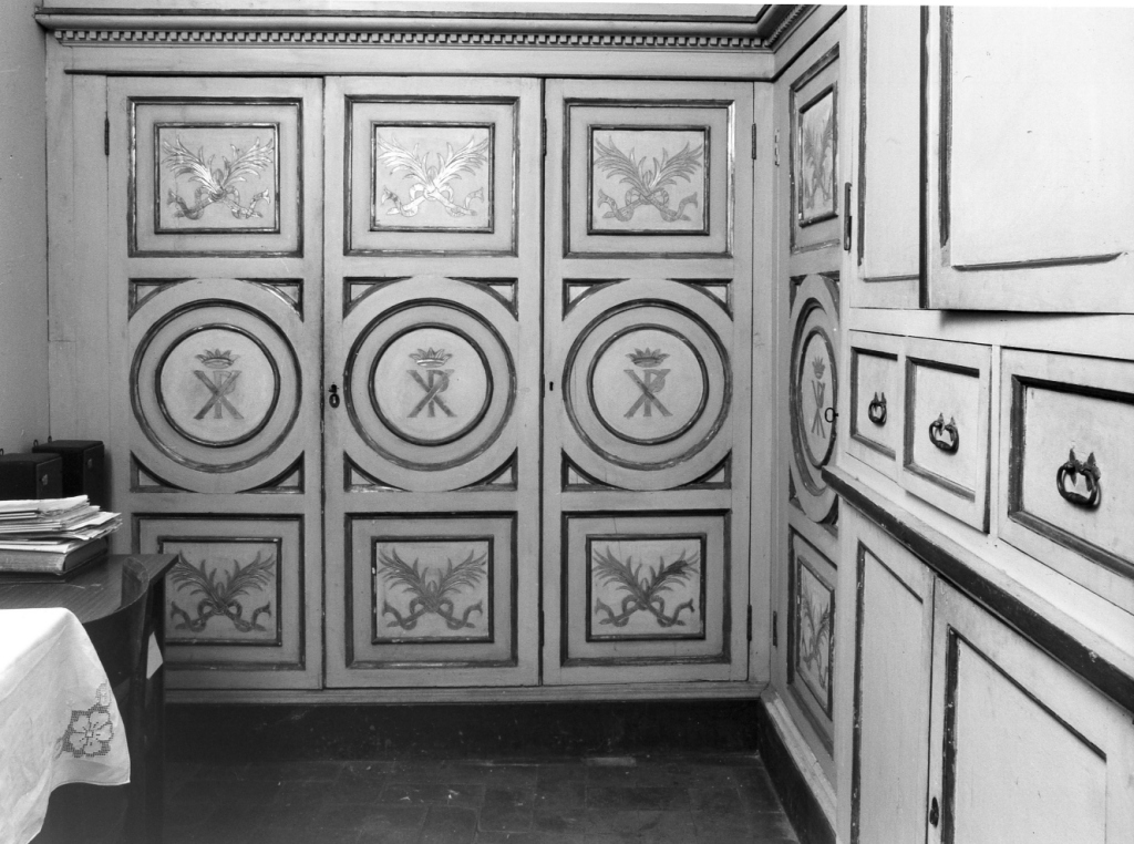 armadio da sacrestia - ambito romano (prima metà sec. XIX)