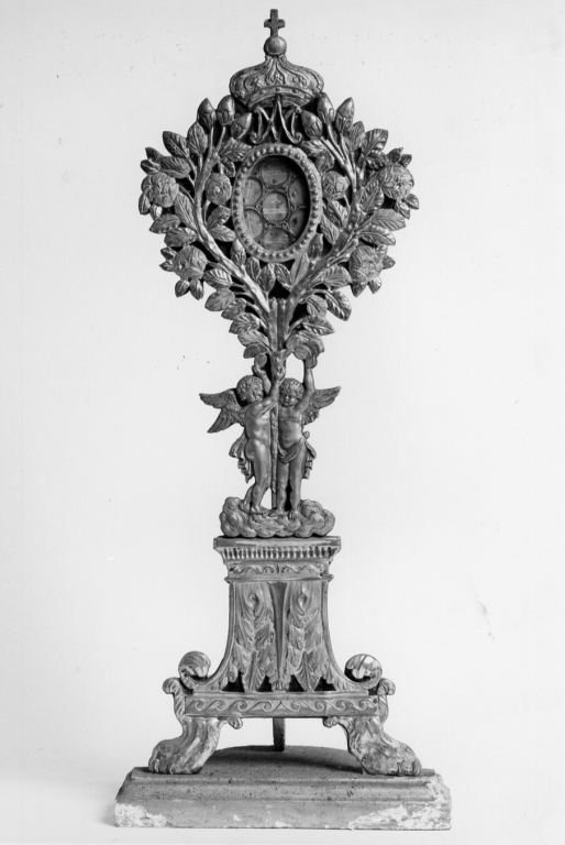 reliquiario - a ostensorio - ambito romano (prima metà sec. XIX)