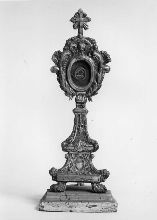 reliquiario - a ostensorio - ambito romano (seconda metà sec. XVIII)