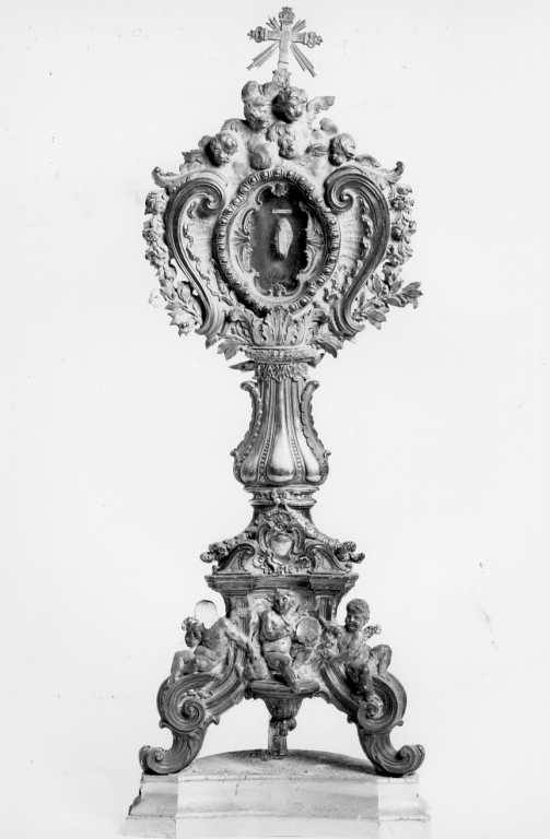 reliquiario - a ostensorio - ambito romano (sec. XVIII)