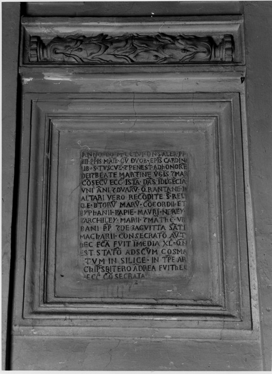 lapide commemorativa - ambito romano (sec. XIII)