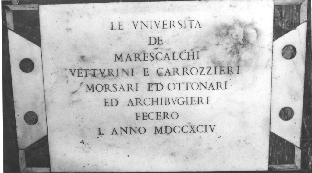 lapide - ambito romano (sec. XVIII)