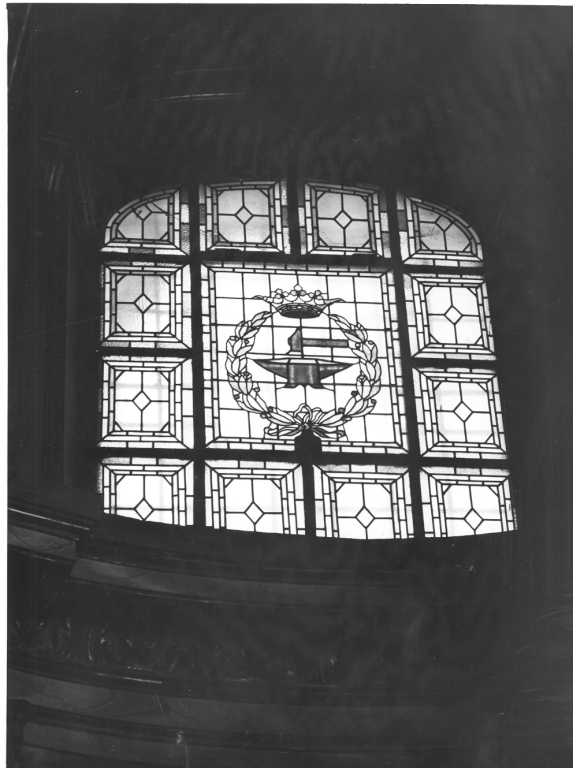 vetrata - ambito romano (sec. XIX)