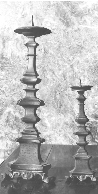 candeliere - ambito romano (sec. XVIII)