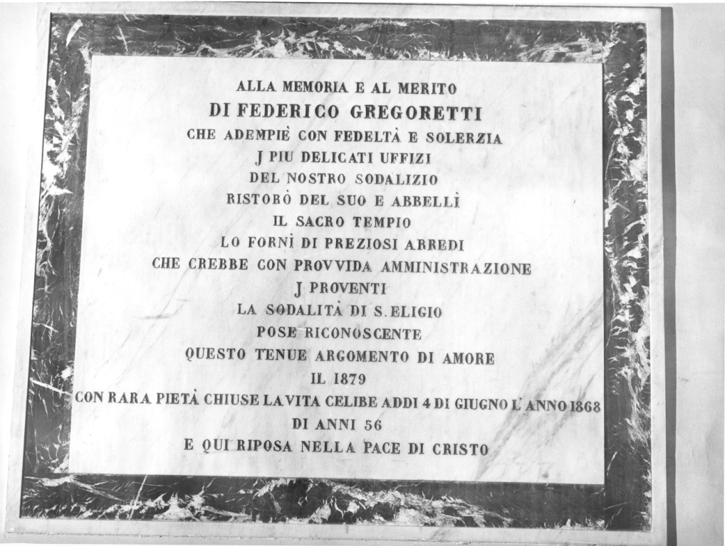 lapide - ambito romagnolo (sec. XIX)