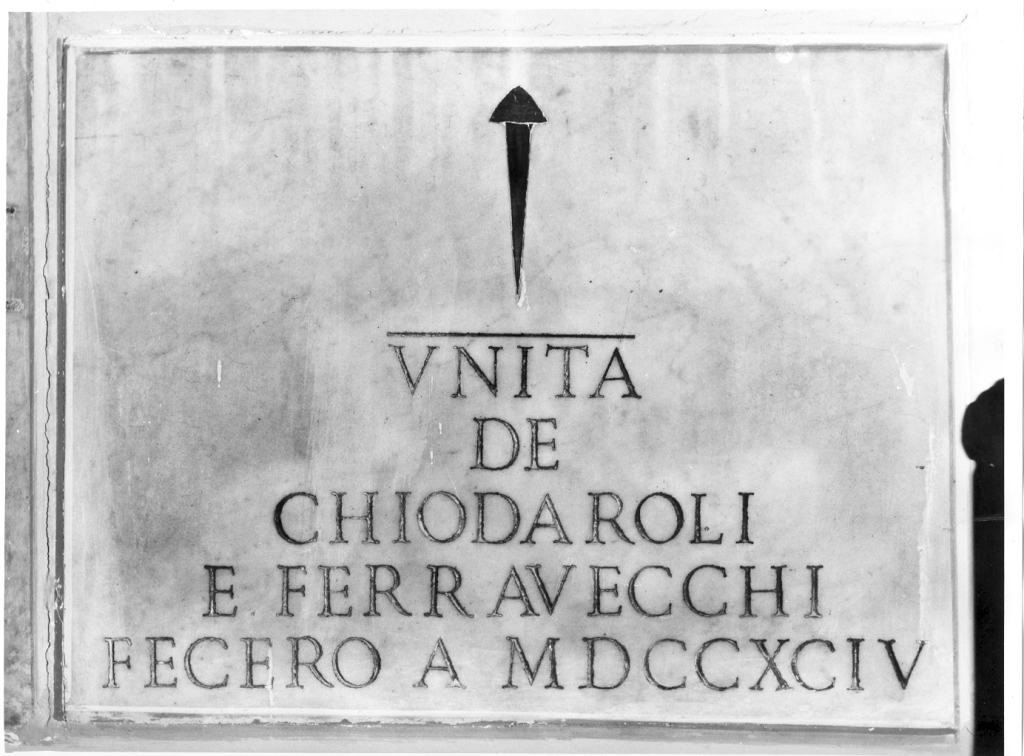 lapide - ambito romano (sec. XVIII)