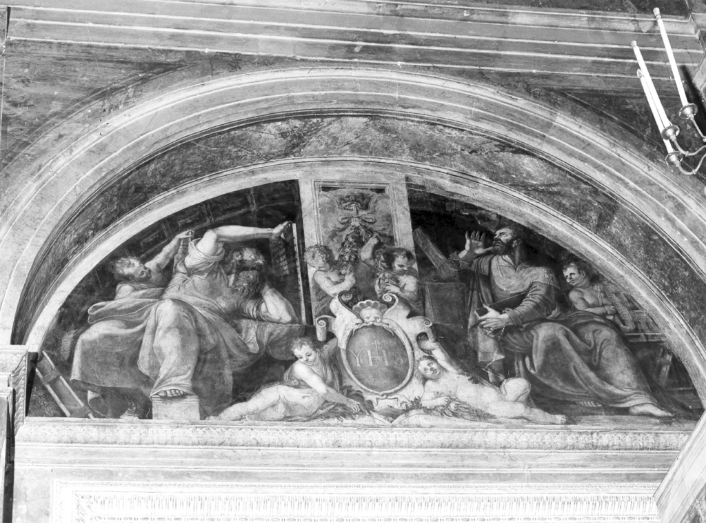 Profeti e putti (dipinto) di Muziano Girolamo detto Girolamo da Brescia (fine sec. XVI)
