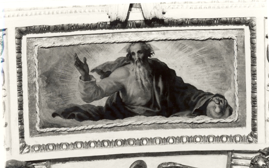 Dio Padre benedicente (dipinto) di Muziano Girolamo detto Girolamo da Brescia (sec. XVI)