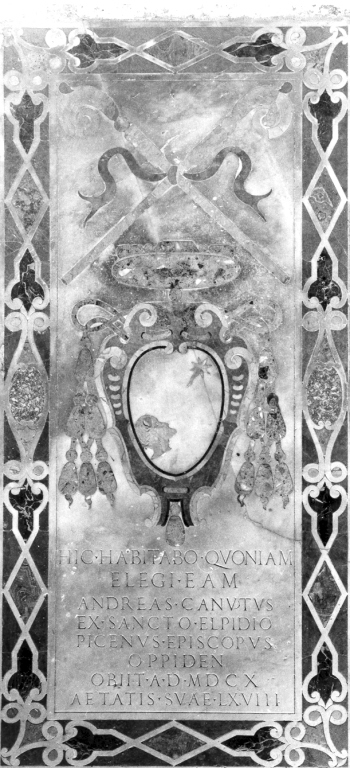 lapide tombale - ambito romano (sec. XVII)