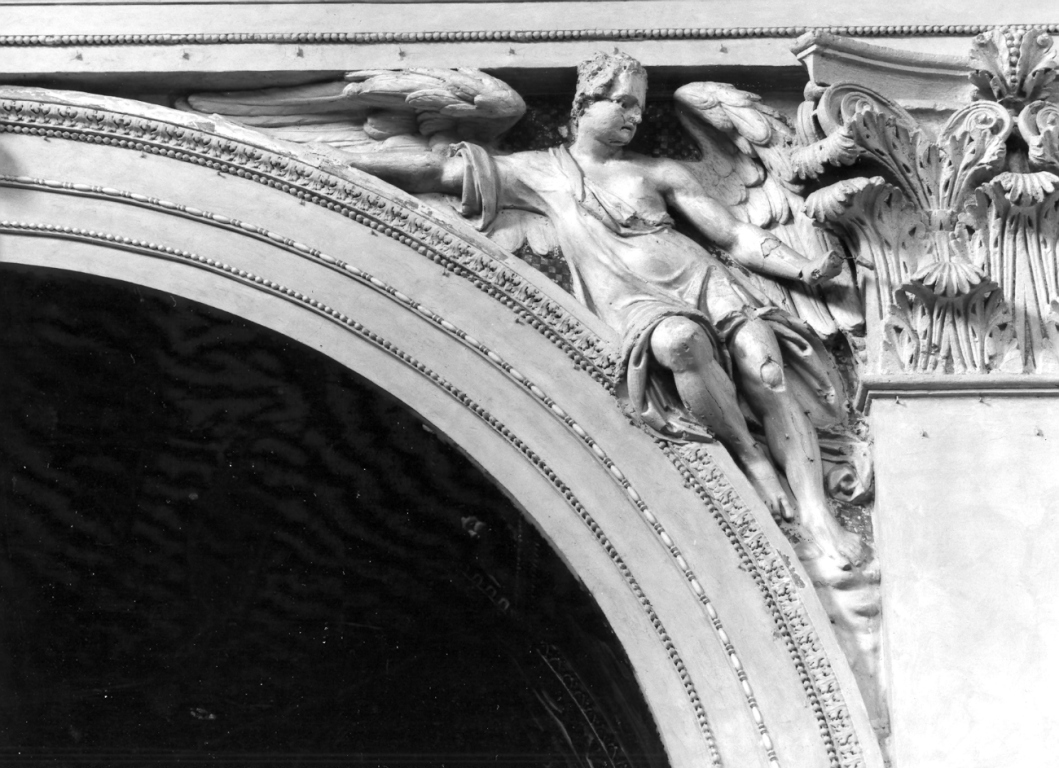 Angelo (decorazione plastica) - ambito romano (inizio sec. XVII)