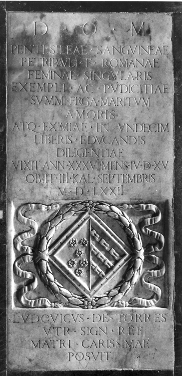 lapide commemorativa - ambito romano (sec. XVI)