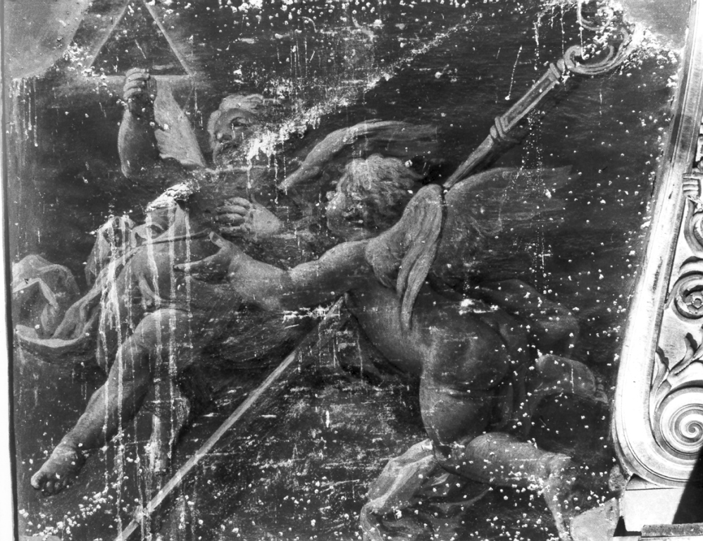 Angeli con pastorale (dipinto) - ambito romano (sec. XVIII)