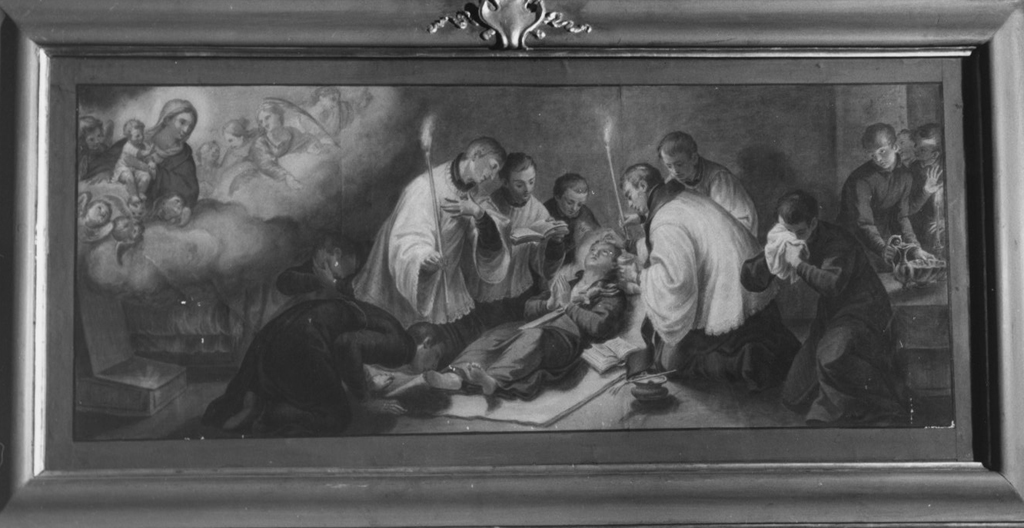 Morte di San Stanislao Kostka (dipinto, ciclo) di Pozzo Andrea (sec. XVIII, sec. XVIII)