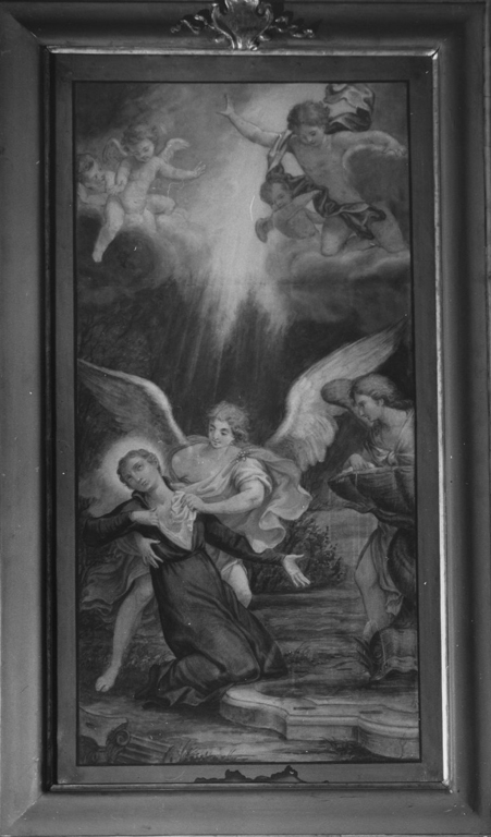 Un mistico ardore di San stanislao Kostka (dipinto, ciclo) di Pozzo Andrea (sec. XVIII)