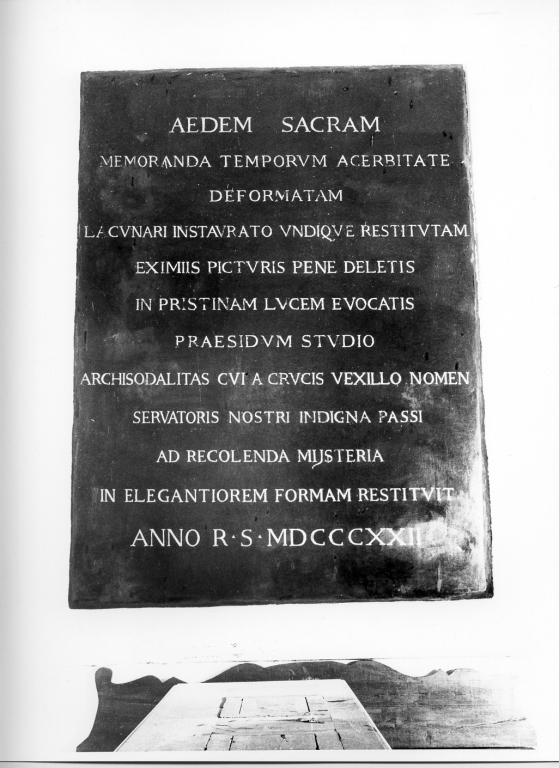 lapide - ambito romano (sec. XIX)