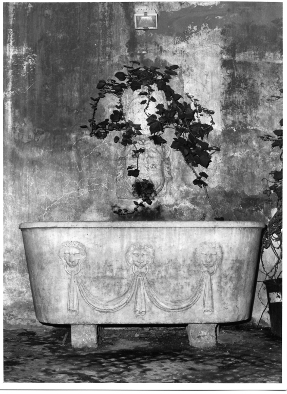 vasca - ambito romano (ultimo quarto sec. XV)