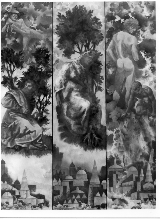 Filemone e Bauci (dipinto) di Cagli Corrado (sec. XX)