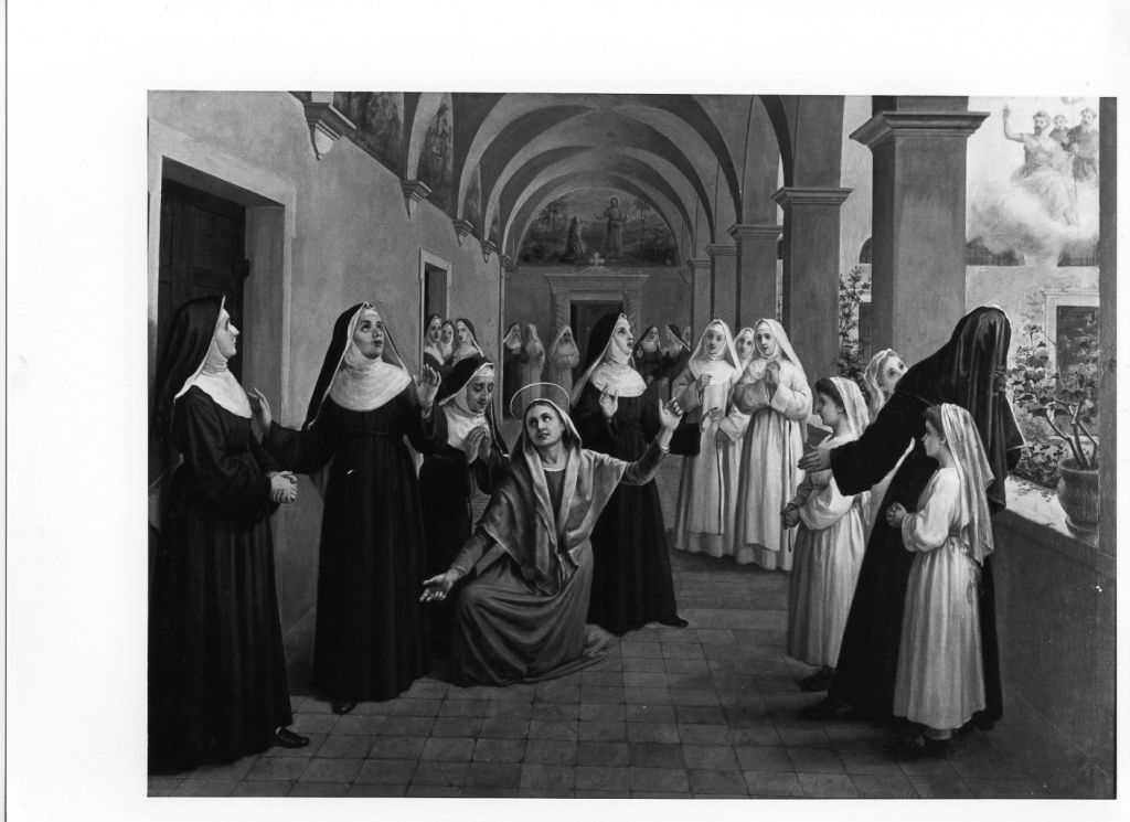 donne in un interno (dipinto) di Troja Tito (sec. XX)