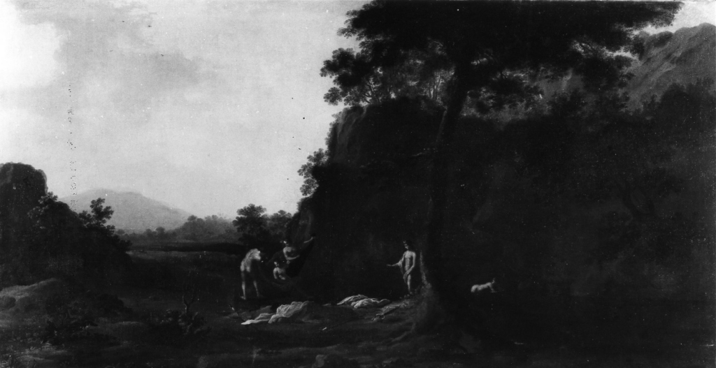 Diana al bagno con le ninfe (dipinto) di Van Swanevelt Herman (sec. XVII)