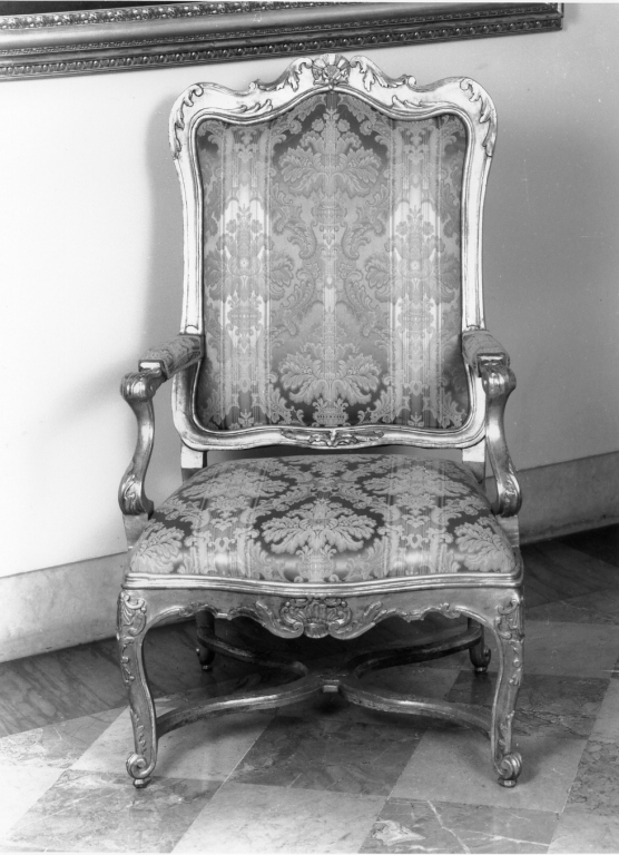 poltrona, coppia - manifattura romana (fine/inizio secc. XVIII/ XIX)