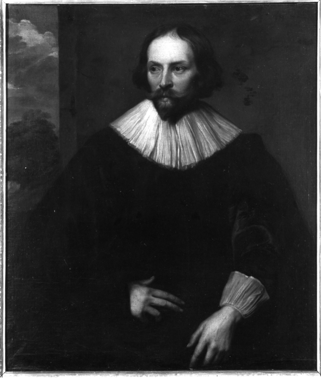 ritratto del pittore Quintin Simons (dipinto) - ambito genovese (prima metà sec. XVII)