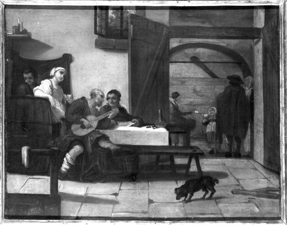 scena di bettola (dipinto) di Amorosi Antonio (attribuito) (sec. XVIII)
