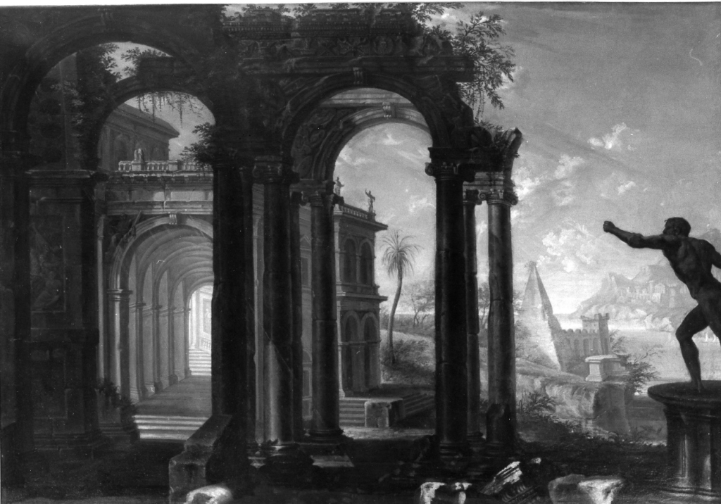 prospettiva architettonica (dipinto) di Gaspari Antonio (fine/inizio secc. XVII/ XVIII)