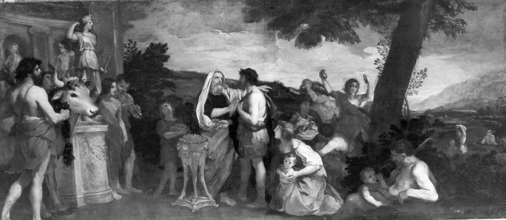 sacrificio a Diana (dipinto) di Camassei Giacinto (sec. XVII)