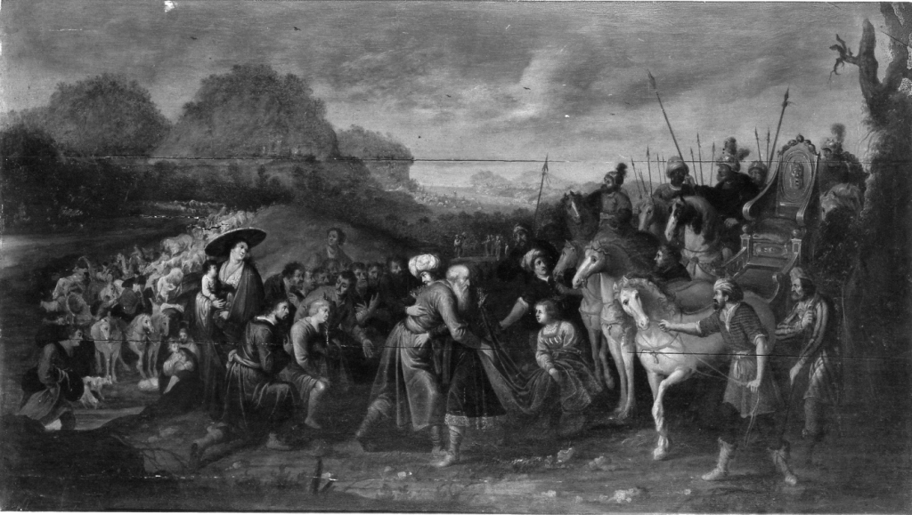 incontro di Giacobbe e Giuseppe (dipinto) - ambito fiammingo (prima metà sec. XVII)