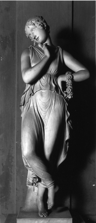 danzatrice col dito al mento (scultura) di Bienaimé Luigi (secondo quarto sec. XIX)