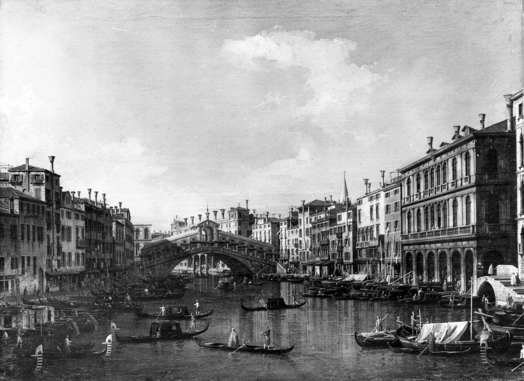 Ponte di Rialto (dipinto) di Canal Giovanni Antonio detto Canaletto (sec. XVIII)