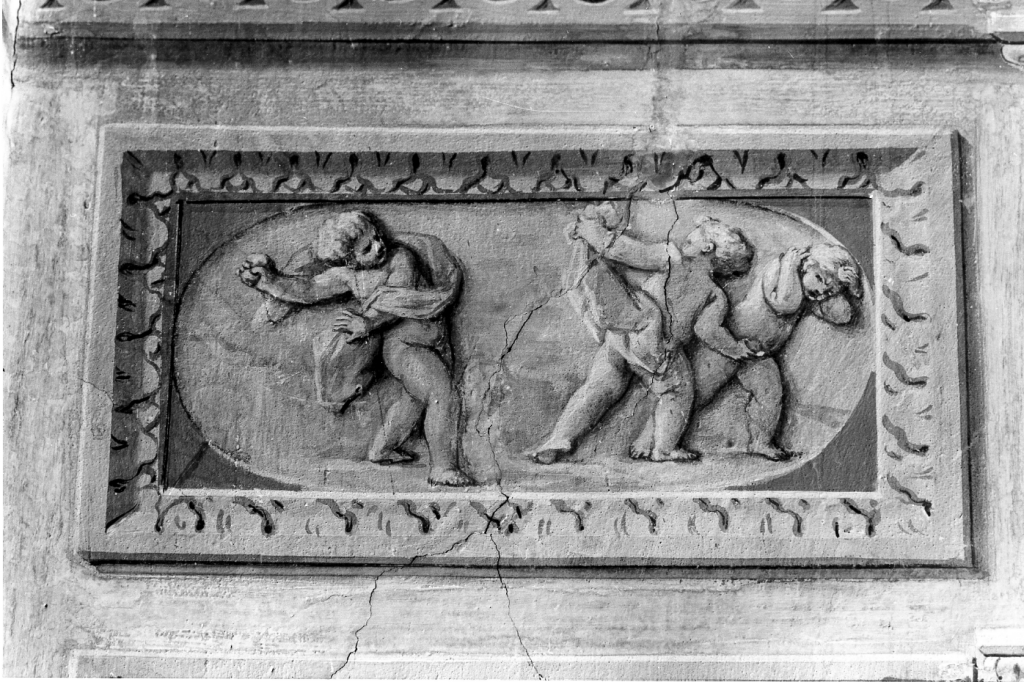 giochi di putti (decorazione pittorica, ciclo) - ambito romano (seconda metà sec. XVIII)