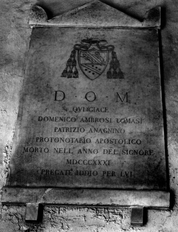 stemma (lapide tombale) - ambito romano (sec. XIX)