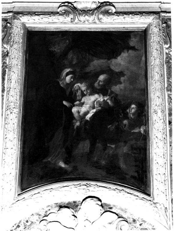 fuga in Egitto (dipinto) di Poussin de Lavallée Etienne (sec. XVIII)