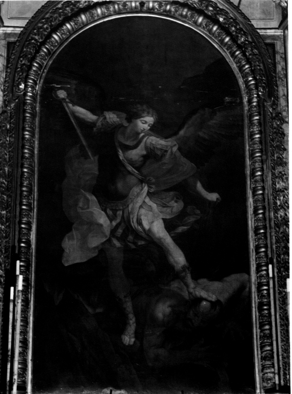 San Michele Arcangelo schiaccia il demonio (pala d'altare) di Bigatti Giovanni (inizio sec. XIX)