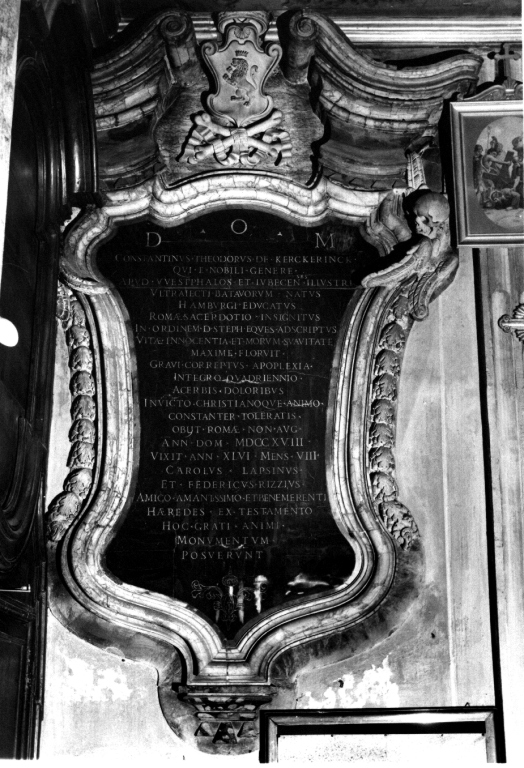 stemma (monumento funebre) - ambito romano (sec. XVIII)