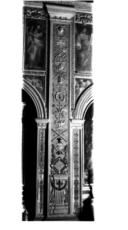 motivi decorativi a candelabra (parasta, serie) - ambito romano (sec. XVI, sec. XVI, sec. XVI)