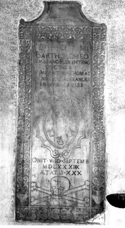 stemma (lapide tombale) - ambito romano (sec. XVI)