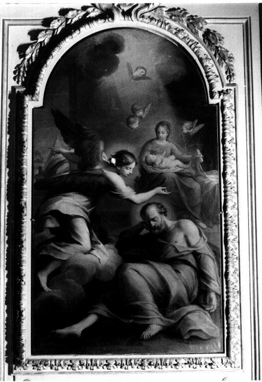 sogno di San Giuseppe (dipinto) di Pozzi Stefano (prima metà sec. XVIII)