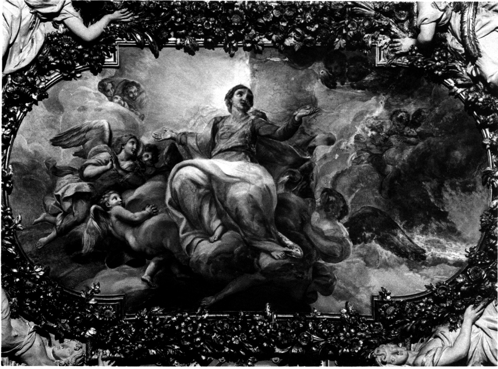 Madonna in gloria (dipinto) di Pozzi Stefano (prima metà sec. XVIII)