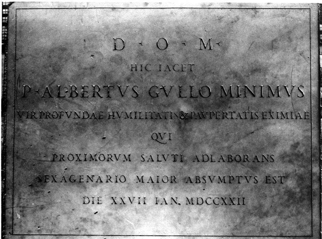 lapide tombale - ambito romano (sec. XVIII)