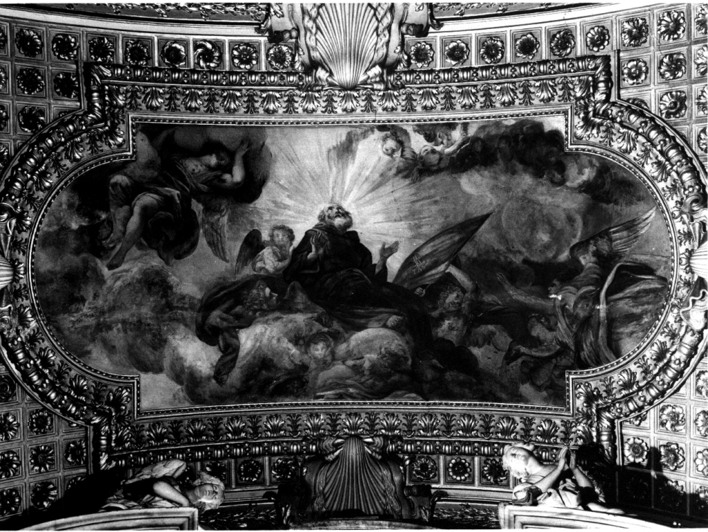 gloria di San Francesco di Paola (dipinto) di Chiari Giuseppe Bartolomeo (prima metà sec. XVIII)