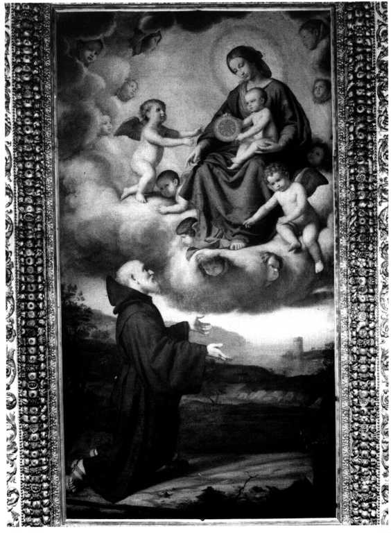 apparizione della Madonna a San Francesco di Paola (dipinto) di Salvi Giovan Battista detto Sassoferrato (sec. XVII)