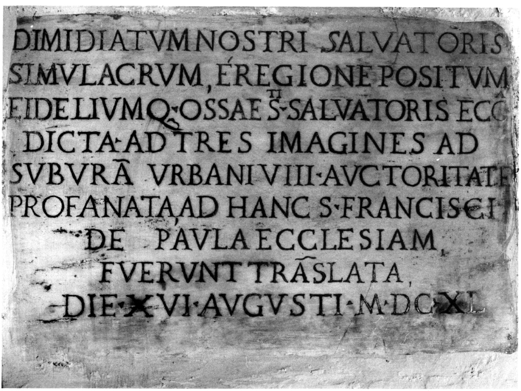 lapide commemorativa - ambito romano (sec. XVII)