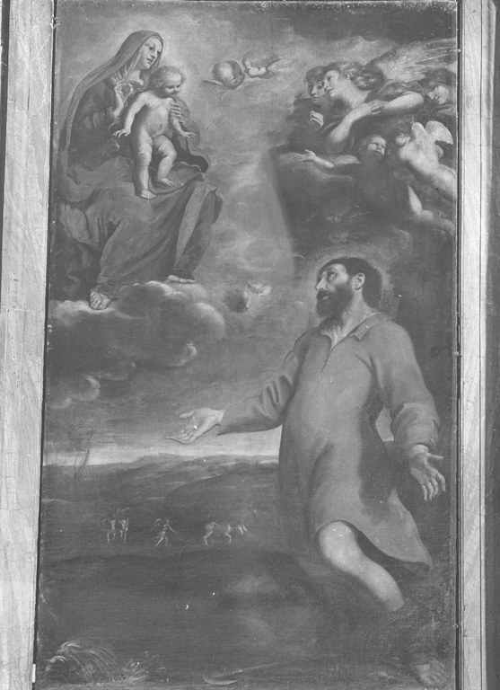 visione di Sant'Isidoro (dipinto) di Sacchi Andrea (sec. XVII)