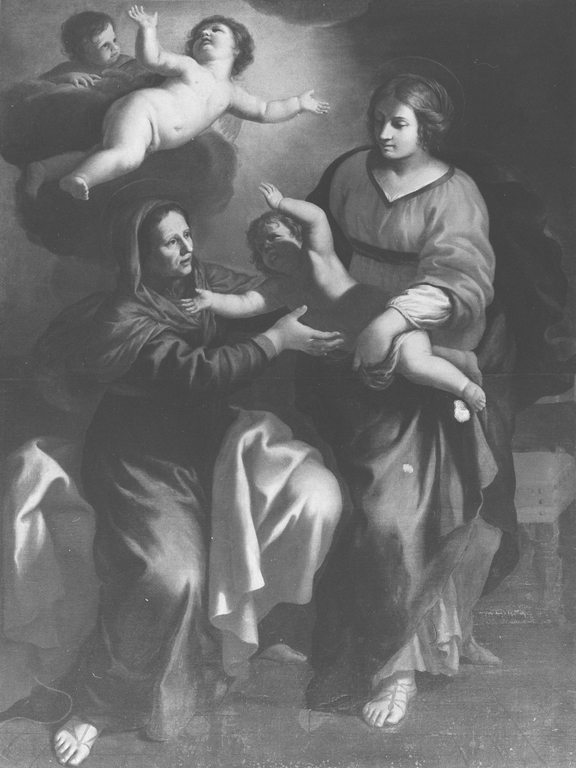 Sant'Anna con la Madonna e Gesù Bambino (dipinto) di Baldini Pietro Paolo (sec. XVII)