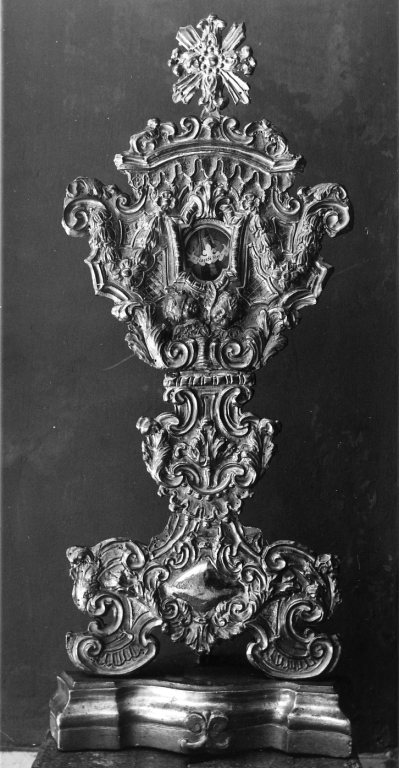 reliquiario a teca, serie - ambito romano (sec. XVIII)