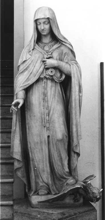 Santa Genoveffa (statua) di Aureli Cesare (sec. XIX)