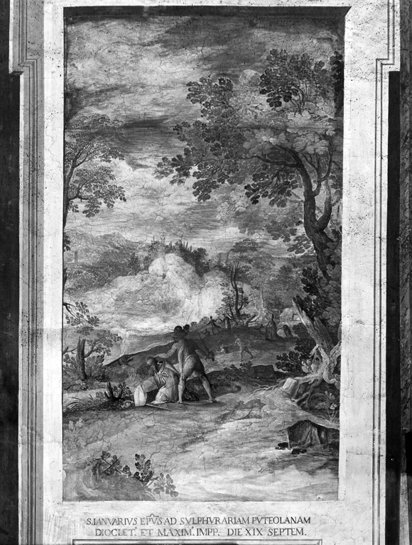 Martirio di San Gennaro (dipinto) di Ligustri Tarquinio (sec. XVII)